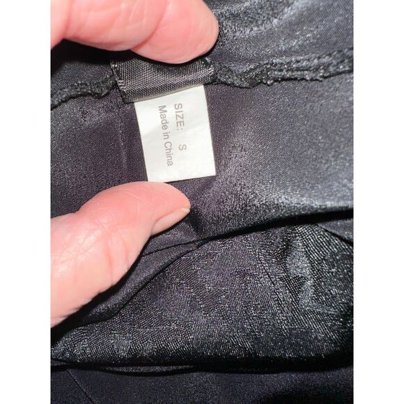 Alivila.y Women's Steampunk Goth Tiered Mini Skirt Size S Asymmetrical Hem - Picture 4 of 5